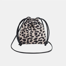 Load image into Gallery viewer, Womens Handbag-Drawstring Leopard Crossbody Bag | purse
