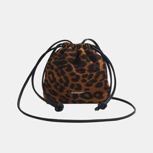 Load image into Gallery viewer, Womens Handbag-Drawstring Leopard Crossbody Bag | purse
