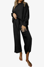 Load image into Gallery viewer, Womens Pants Set-Dropped Shoulder Top and Pants Set
