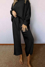 Load image into Gallery viewer, Womens Pants Set-Dropped Shoulder Top and Pants Set
