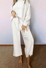 Load image into Gallery viewer, Womens Pants Set-Dropped Shoulder Top and Pants Set
