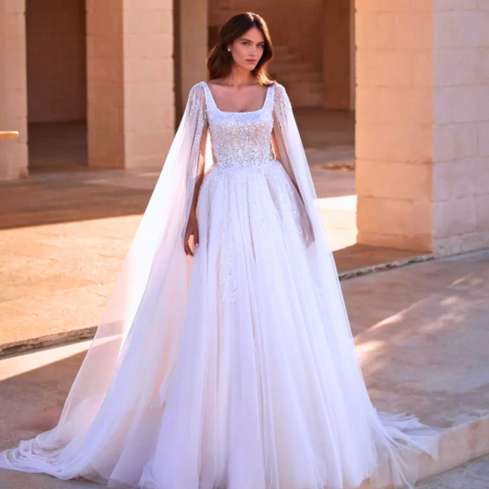 Elegant A-Line Bohemian Wedding Dress -Ribbon, Robe Broke Girl Philanthropy