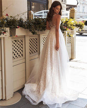 Load image into Gallery viewer, Beach Wedding Dress-A Line Lace Wedding Dress | Wedding Dresses
