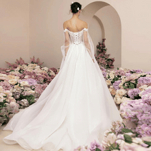 Load image into Gallery viewer, Romantic A Line Wedding Dress-Elegant Beach Wedding Dress | Wedding Dresses
