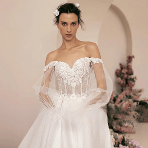 Elegant A-Line Romantic Wedding Dress Broke Girl Philanthropy