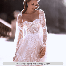 Load image into Gallery viewer, Lace Wedding Dress- Backless Long Sleeve Wedding Dress | Wedding Dresses
