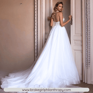 Vintage Wedding Dress-Backless O Neck Flowers Wedding Dress | Wedding Dresses