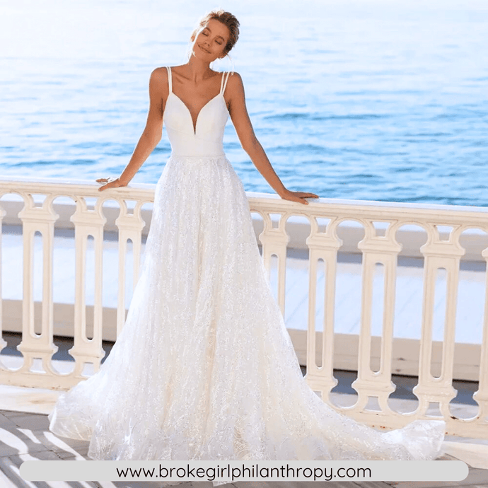 Elegant Backless Sweetheart Lace Vintage Wedding Dress Broke Girl Philanthropy