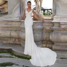 Load image into Gallery viewer, Mermaid Wedding Dress-Backless Beach Wedding Gown | Wedding Dresses

