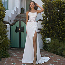 Load image into Gallery viewer, Elegant Mermaid Wedding Dress | Strapless High Split Broke Girl Philanthropy
