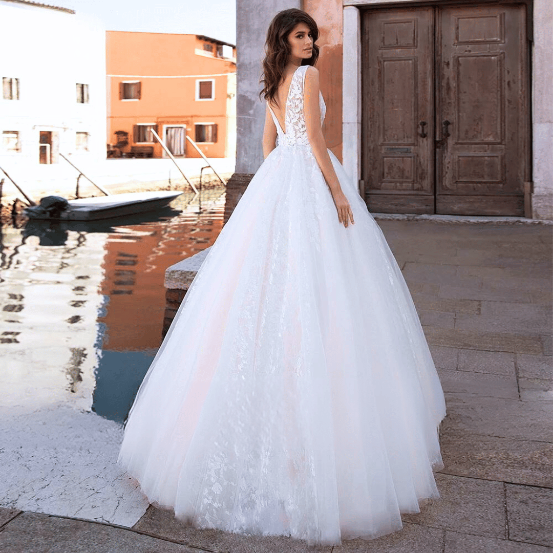 Lace Wedding Dress-A Line Bridal Wedding Gown | Wedding Dresses