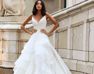 Princess Wedding Dress-Elegant Puffy Ruffles Wedding Dress | Wedding Dresses