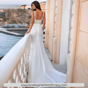 Mermaid Wedding Dress-Square Collar Mermaid Wedding Dress | Wedding Dresses