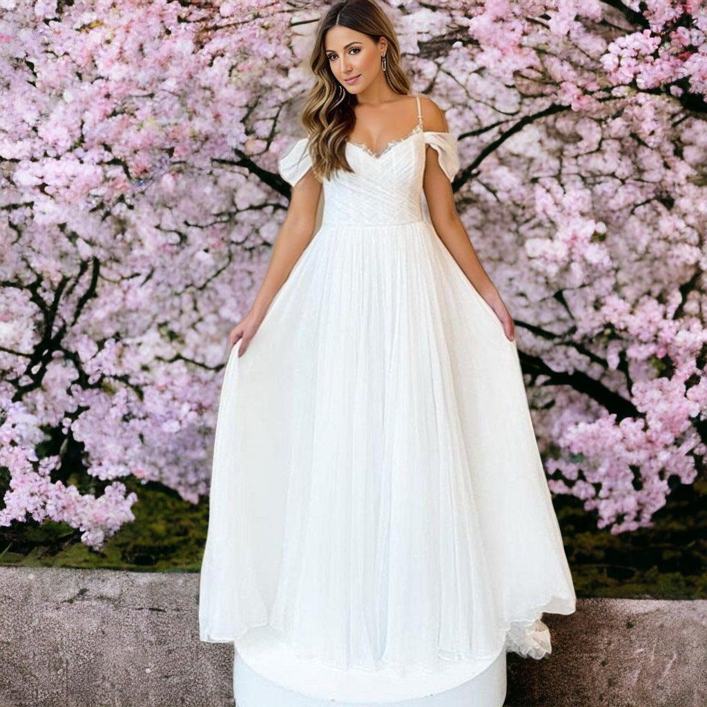 Beach Wedding Dress-Sweetheart Chiffon Bridal  Gown | Wedding & Bridal Party Dresses