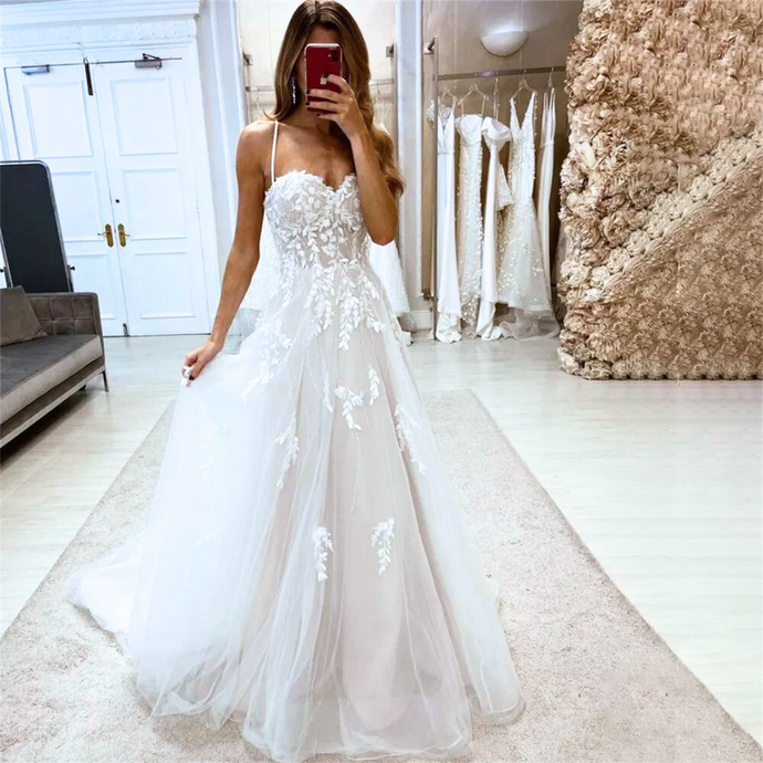Empire Lace Wedding Dress - A-Line Bridal Gown Broke Girl Philanthropy