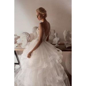 Beach Wedding Dress- Ruffles Bridal Gown | Wedding Dresses