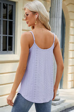 Load image into Gallery viewer, Womens Cami Top-Eyelet Scoop Neck Ruched Cami | Tops/Crop Tops
