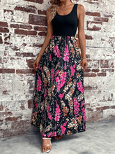 Load image into Gallery viewer, Floral Scoop Neck Sleeveless Maxi Dress Broke Girl Philanthropy
