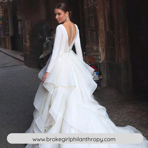 Princess Wedding Dress-Graceful Ruffles Organza Court Train | Wedding Dresses