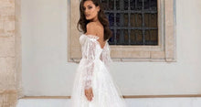 Load image into Gallery viewer, Bohemian Wedding Dress-Sweetheart Lace Bridal Gown
