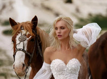 Load image into Gallery viewer, Elegant Wedding Dress-Sweetheart Bridal Detachable Sleeves | Wedding Dresses
