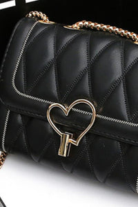 Womens Handbag-Heart Buckle PU Leather Crossbody Bag | Shoes & Bags/Handbags