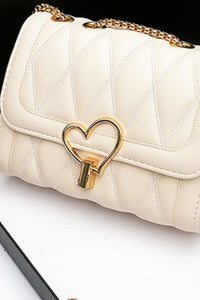 Womens Handbag-Heart Buckle PU Leather Crossbody Bag | Shoes & Bags/Handbags