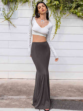 Load image into Gallery viewer, Womens Skirt-High Waist Floor Length Skirt
