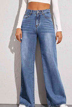 Load image into Gallery viewer, Blue Jeans-High Waist Wide Leg Blue Jeans | Blue Jeans
