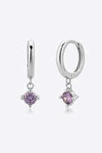 Load image into Gallery viewer, Zircon Earrings-Inlaid Zircon Huggie Drop Earrings
