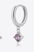 Load image into Gallery viewer, Zircon Earrings-Inlaid Zircon Huggie Drop Earrings
