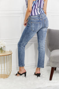 Kancan Full Size Amara High Rise Slim Straight Jeans | Blue Jeans