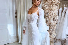 Load image into Gallery viewer, Bohemian Wedding Dress-Lace Backless Wedding Gown | Wedding Dresses
