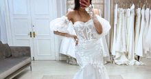 Load image into Gallery viewer, Mermaid Wedding Dress-Lace Off the Shoulder Bridal Gown | Wedding Dresses
