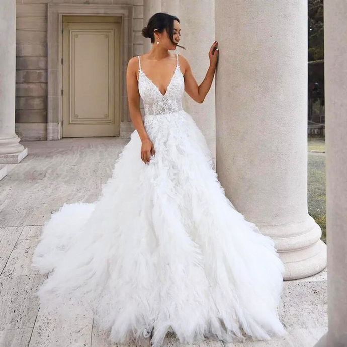 Lace Princess Wedding Dress - Stunning Ball Gown Broke Girl Philanthropy