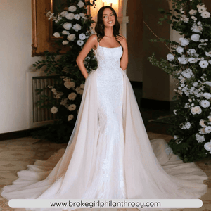 Mermaid Wedding Dress-Luxury Wedding Dress with Detachable Train | Wedding Dresses