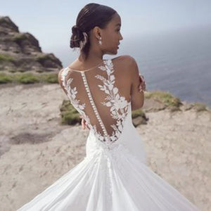 Modern Backless Lace Mermaid Wedding Dress Broke Girl Philanthropy