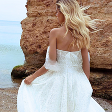 Load image into Gallery viewer, Beach Wedding Dress-Off Shoulder Princess Wedding Gown | Wedding Dresses
