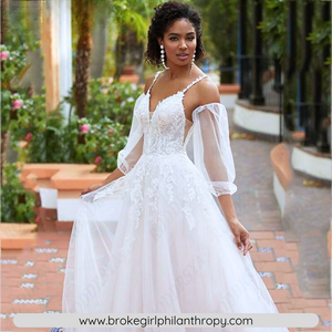 Backless Beach Wedding Dress-Romantic A-line Beach Wedding Dress | Wedding Dresses