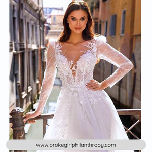 Lace Wedding Dress-Backless A-Line Wedding Dress | Wedding Dresses