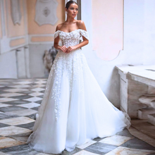 Load image into Gallery viewer, Lace Wedding Dress-Scoop Neckline Bridal Gown | Wedding Dresses
