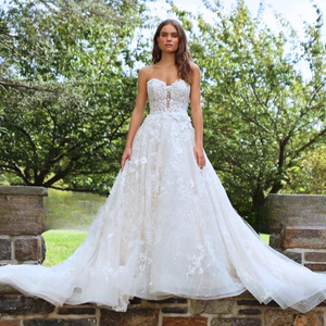 Princess Wedding Dress-Romantic Strapless Beaded Wedding Gown | Wedding Dresses