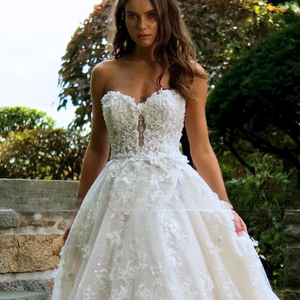 Princess Wedding Dress-Romantic Strapless Beaded Wedding Gown | Wedding Dresses