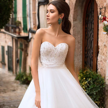 Load image into Gallery viewer, Princess Bridal Gown-Romantic Strapless Lace Up Wedding Dress | Wedding Dresses
