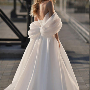 Strapless Wedding Dress-Romantic Bridal Gown Pearls | Wedding Dresses