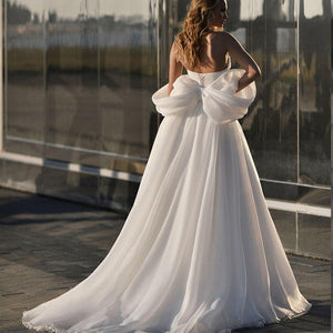 Strapless Wedding Dress-Romantic Bridal Gown Pearls | Wedding Dresses