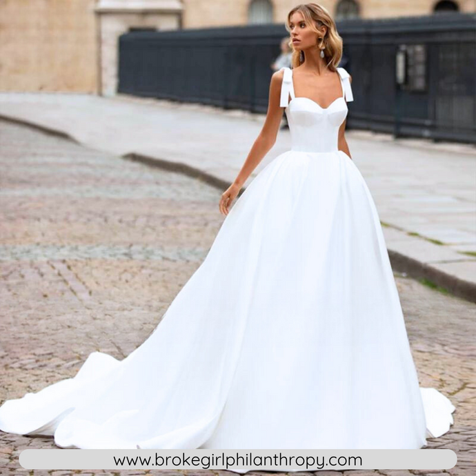 A Line Wedding Dress-Sweetheart Lace Up Wedding Dress | Wedding Dresses