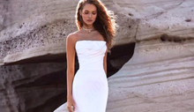Load image into Gallery viewer, Mermaid Wedding Dress-Satin Strapless Beach Wedding Dress | Wedding Dresses
