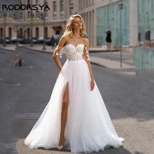 Load image into Gallery viewer, Backless Wedding Dress-A Line Sweetheart Wedding Gown
