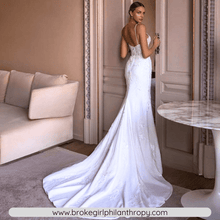 Load image into Gallery viewer, Mermaid Wedding Dress-Backless Sweetheart Lace Wedding Dress | Wedding Dresses
